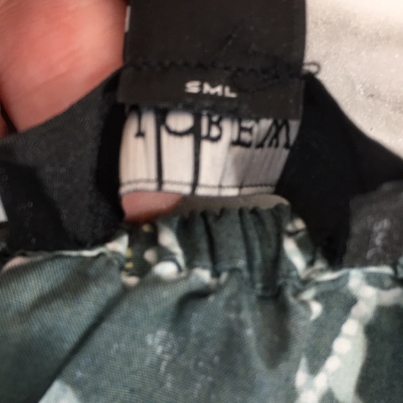 J. Crew Gathered Scoopneck Top In Vintage Vines Womens Small Cropped 100% Cotton - Picture 11 of 15